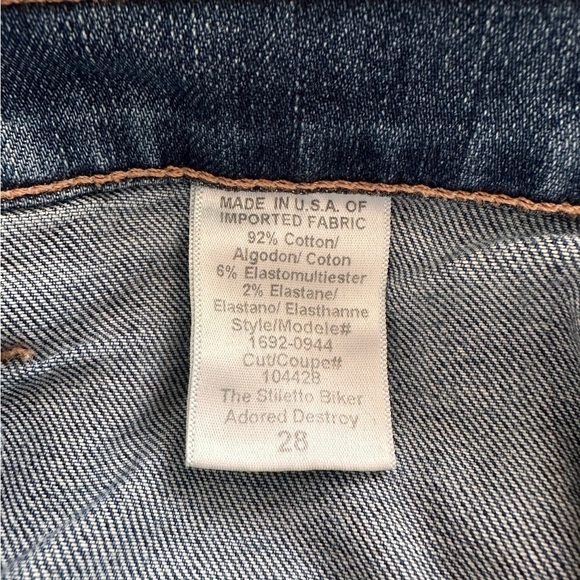 Current/Elliott Stiletto Biker Jeans - Size 28 - Picture 8 of 13